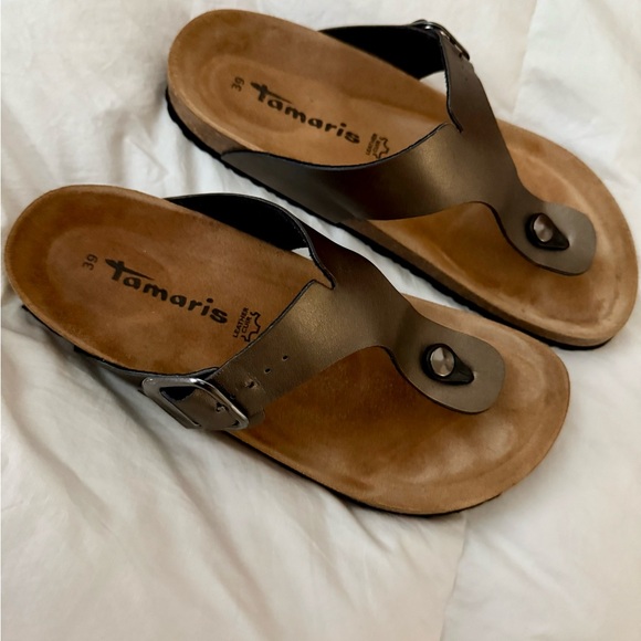 Tamaris Brown Sandals - Picture 1 of 3